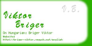 viktor briger business card